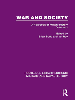 cover image of War and Society Volume 2